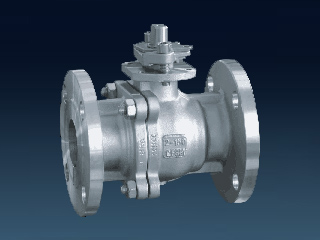 2PC FLANGED END BALL VALVE