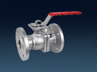 2PC FLANGED END BALL VALVE
